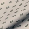 black-grey animal linen fabric from Art of the Loom