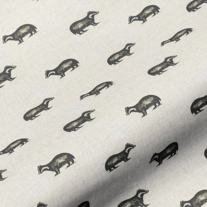 Betty Fabric - Black / Natural swatch