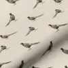 black-grey animal linen fabric from Art of the Loom