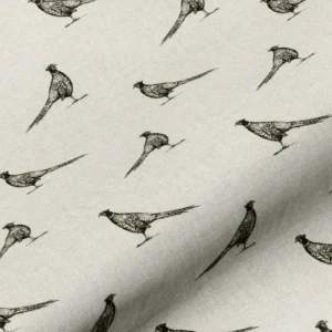 black-grey animal cotton fabric from Art of the Loom