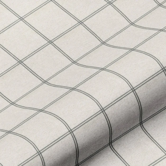 Galway Check Fabric - Charcoal swatch