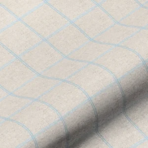 blue checked cotton fabric from Art of the Loom