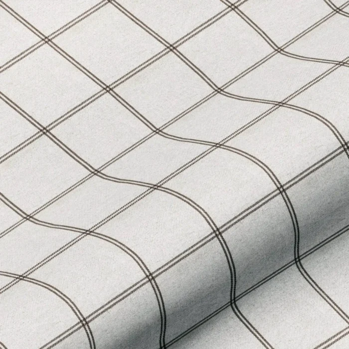 Galway Check Fabric - Mocha swatch