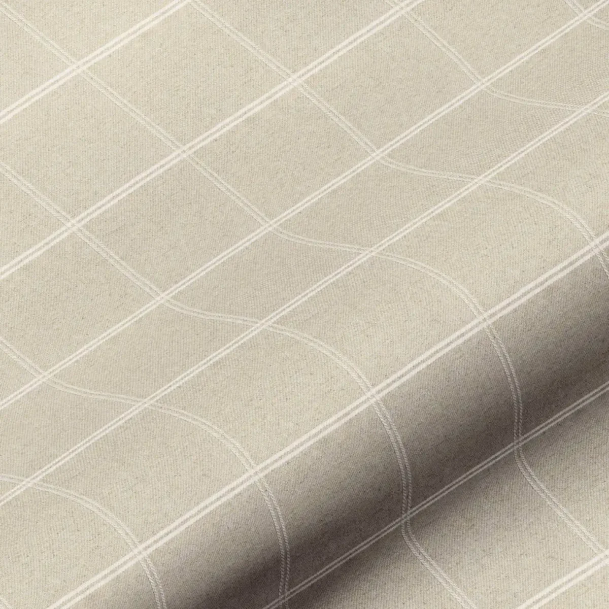 neutral checked cotton fabric from Art of the Loom