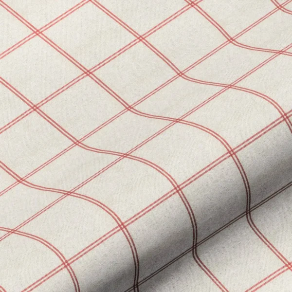 neutral checked cotton fabric from Art of the Loom