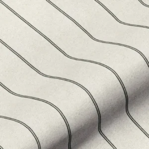 black-grey striped cotton fabric from Art of the Loom