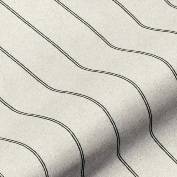 black-grey striped cotton fabric from Art of the Loom