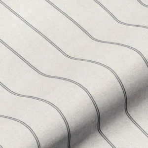black-grey striped cotton fabric from Art of the Loom