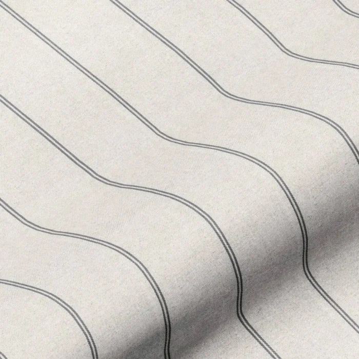 Galway Stripe Fabric - Charcoal swatch