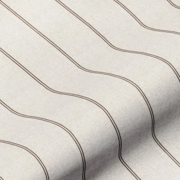 brown striped cotton fabric from Art of the Loom