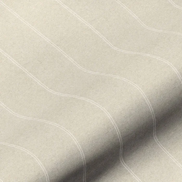 Galway Stripe Fabric - Natural swatch