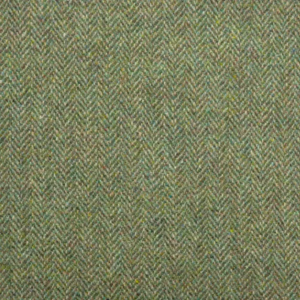 Herringbone Fabric - Mountain Bracken by green plain woolen fabric from Art of the Loom