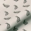 black-grey animal linen fabric from Art of the Loom