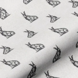 black-grey animal cotton fabric from Art of the Loom