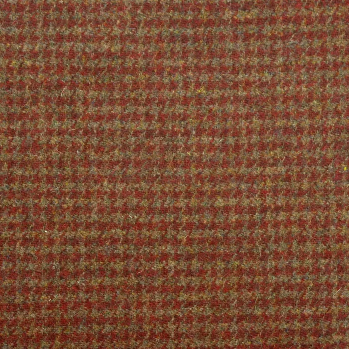 Houndstooth Fabric - Burnt Umber fabric swatch HOUNDSTOOTHBURNTUMBER