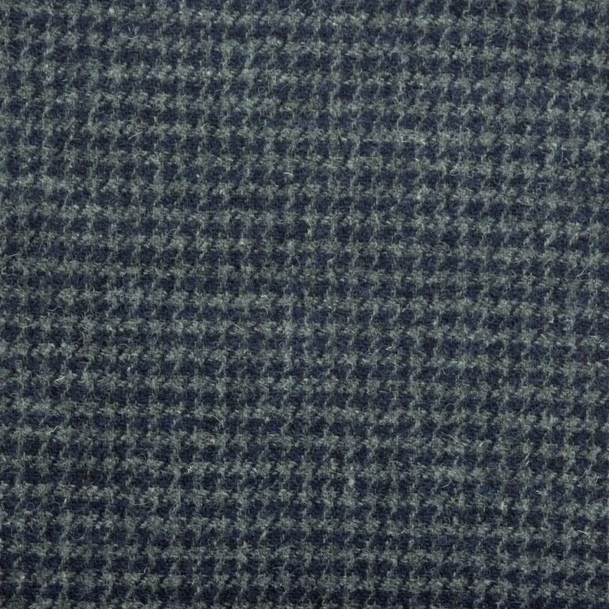 Houndstooth Fabric - Ocean Spray by blue checked woolen fabric from Art of the Loom