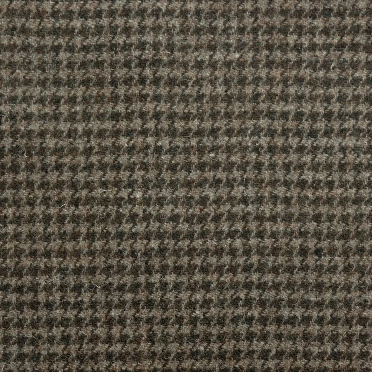 Houndstooth Fabric - Peatland by black-grey checked woolen fabric from Art of the Loom