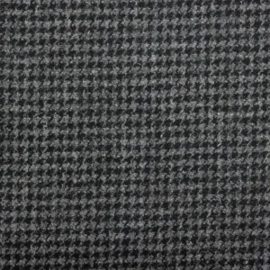 black-grey checked woolen fabric from Art of the Loom