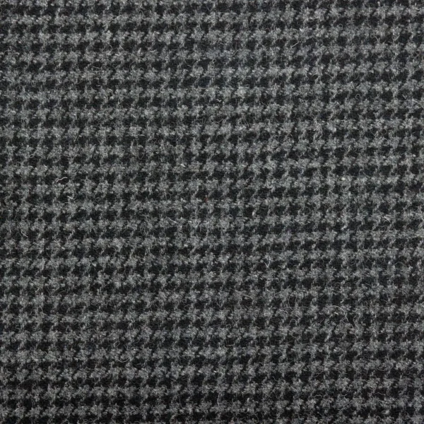 Houndstooth Fabric - Slate Grey by black-grey checked woolen fabric from Art of the Loom
