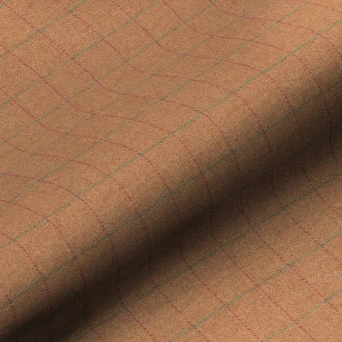 Huntsman Check Fabric - Burnt Umber fabric swatch HUNTSMANCHECKBURNTUMBER