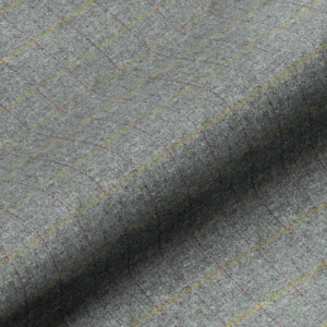black-grey checked woolen fabric from Art of the Loom