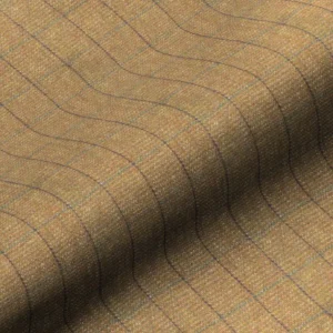 brown checked woolen fabric from Art of the Loom