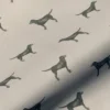 black-grey animal linen fabric from Art of the Loom