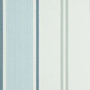 blue striped cotton fabric from Art of the Loom