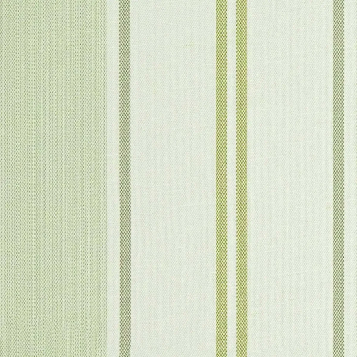 Madison Fabric - 4 by green striped cotton fabric from Art of the Loom