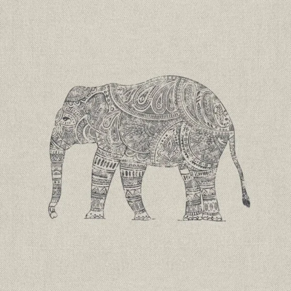 Shola Fabric - Colour 3 by black-grey animal printed fabric from Art of the Loom