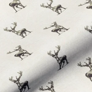 black-grey animal cotton fabric from Art of the Loom