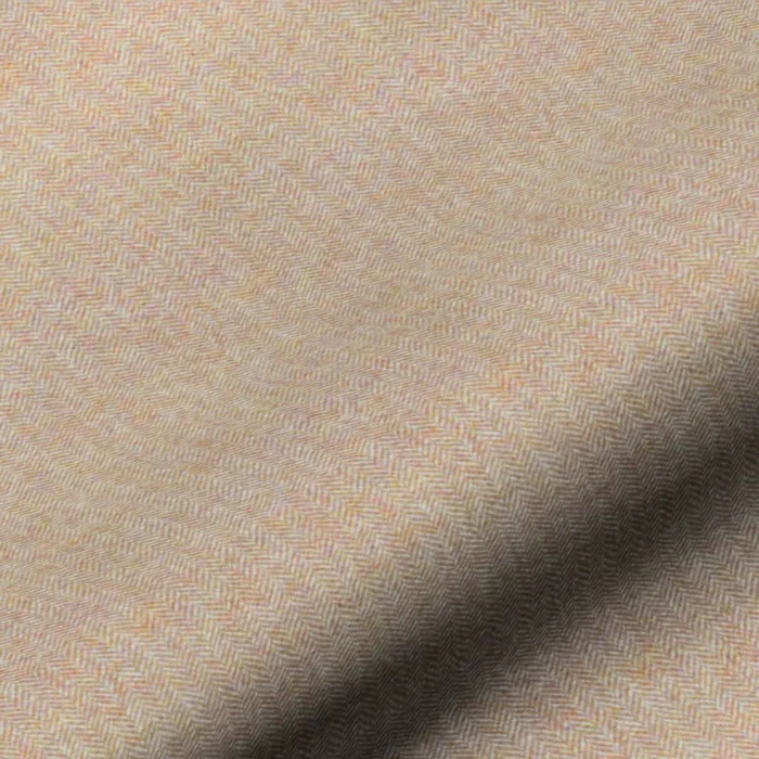 Wool Herringbone Fabric - Shell swatch