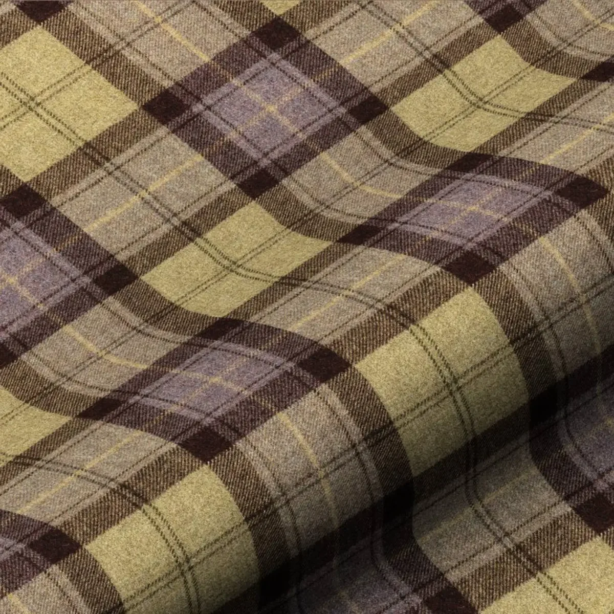 green checked woolen fabric from Art of the Loom
