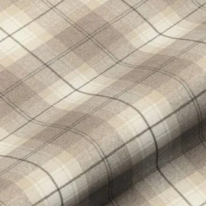 brown checked woolen fabric from Art of the Loom