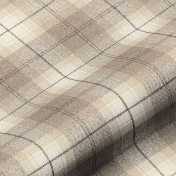 brown checked woolen fabric from Art of the Loom