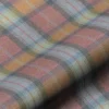 blue wool plaid fabric