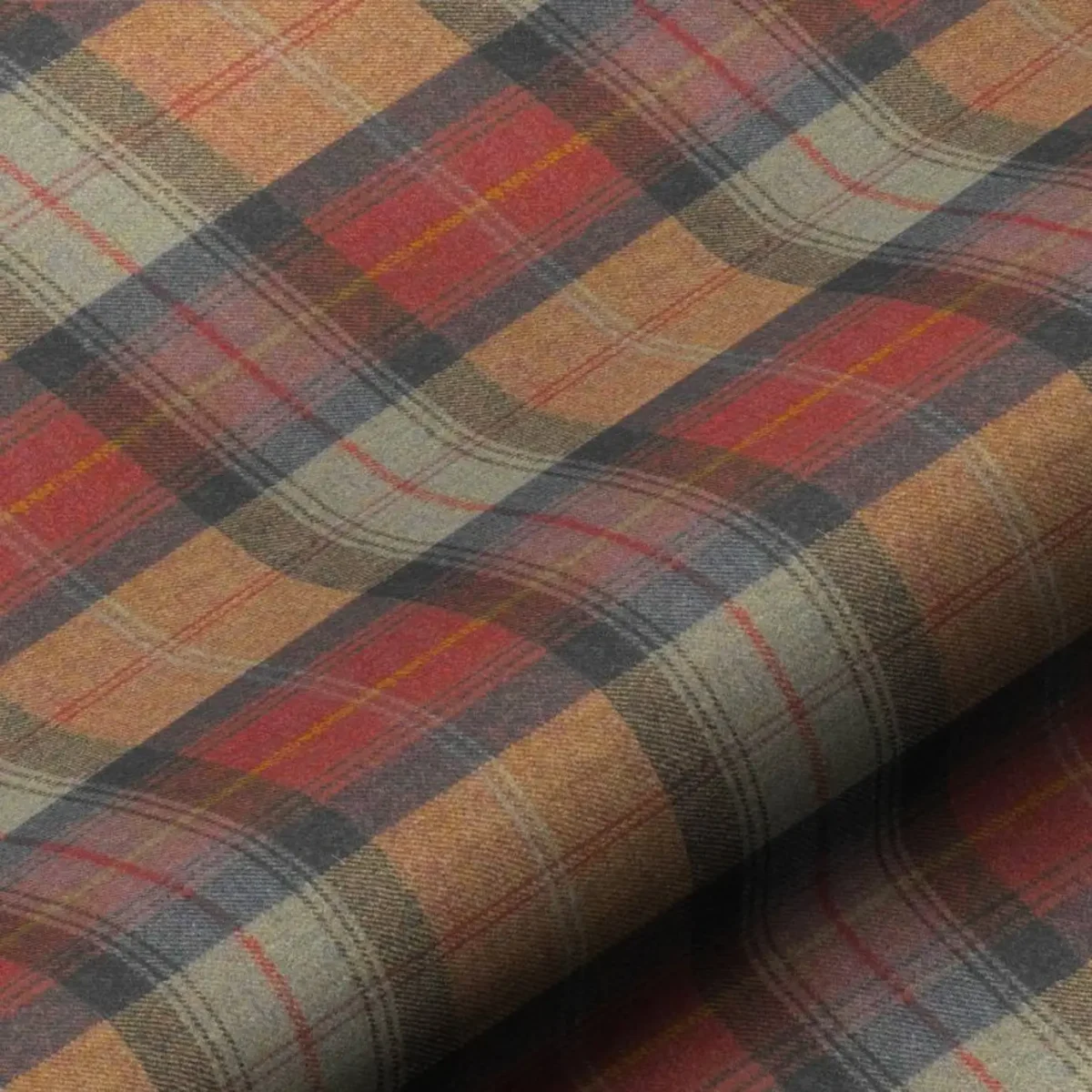 blue checked woolen fabric from Art of the Loom