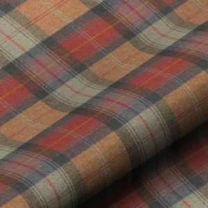 blue checked woolen fabric from Art of the Loom