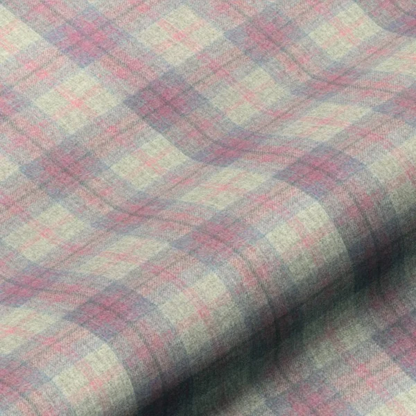 blue checked woolen fabric from Art of the Loom