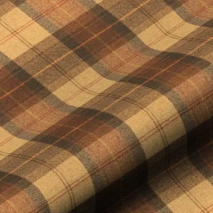 neutral checked woolen fabric from Art of the Loom