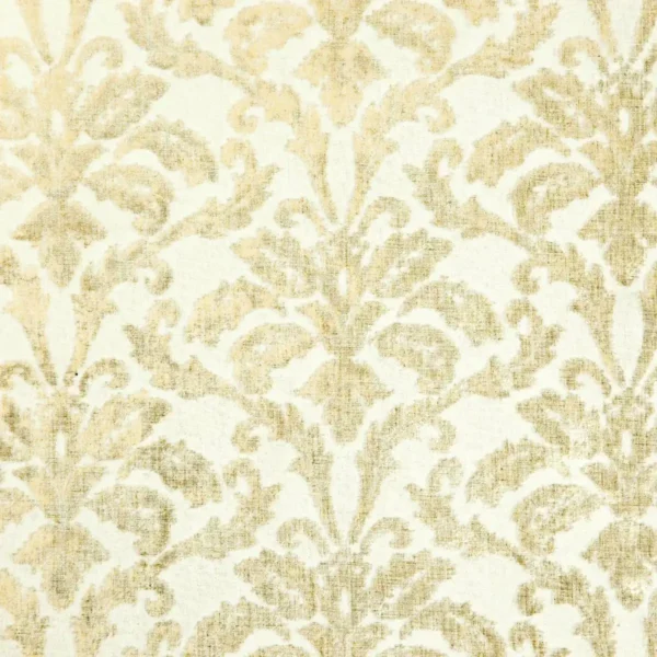 Azibo Fabric - Honey by brown botanical jacquard fabric from Wemyss