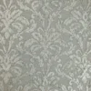 black-grey botanical jacquard fabric from Wemyss