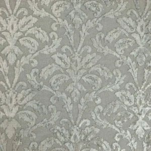 black-grey botanical jacquard fabric from Wemyss