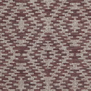 red geometric woven fabric from Wemyss