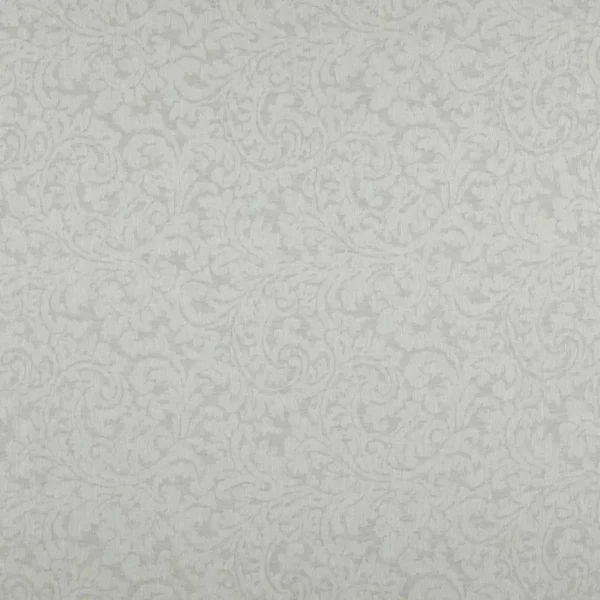 black-grey botanical jacquard fabric from Wemyss