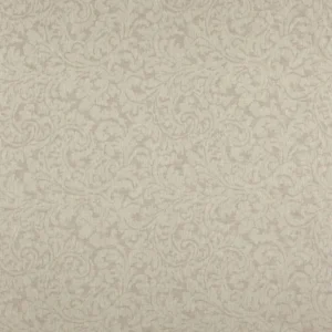 brown botanical jacquard fabric from Wemyss