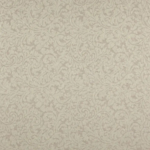 Ceto Fabric - Putty by brown botanical jacquard fabric from Wemyss
