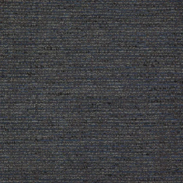 Draco Fabric - Flint by black-grey plain woven fabric from Wemyss