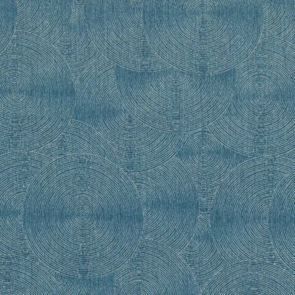 blue geometric woven fabric from Wemyss