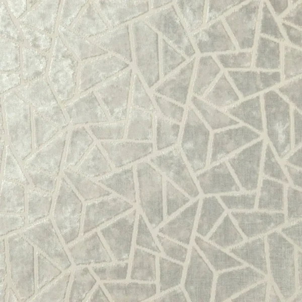 Madeira Fabric - White Gold by black-grey geometric jacquard fabric from Wemyss